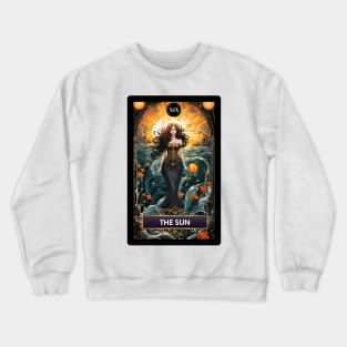 The Sun Card from The Mermaid Tarot Deck Crewneck Sweatshirt